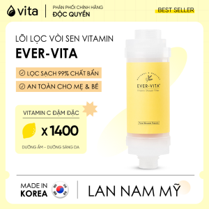 Lõi lọc tắm Vitamin EVER-VITA hương Lan Nam Mỹ giúp khử Clo dưỡng da - MADE IN KOREA