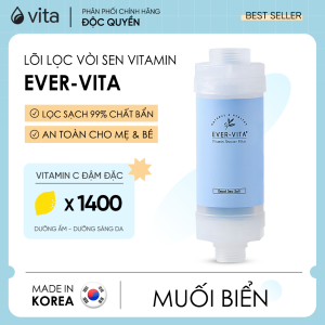 Lõi lọc tắm Vitamin EVER-VITA hương Muối Biển giúp khử Clo dưỡng da - MADE IN KOREA